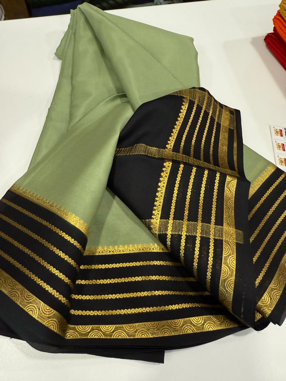 Pure Mysore Crepe Silk Saree