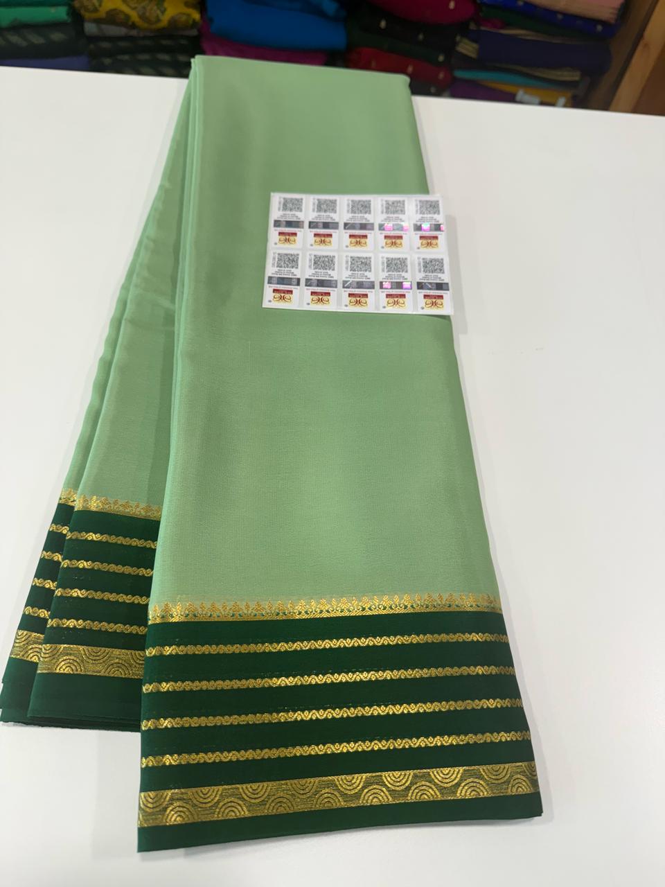 Pure Mysore Crepe Silk Saree