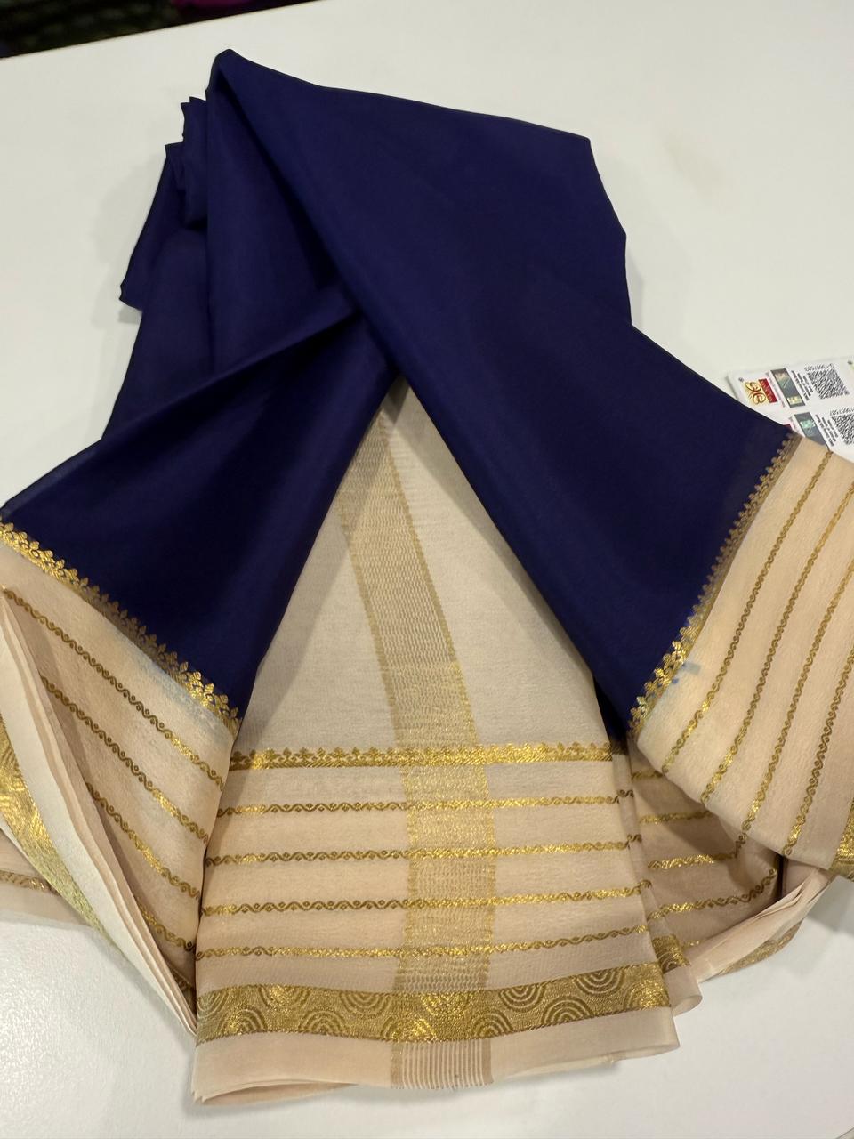 Pure Mysore Crepe Silk Saree
