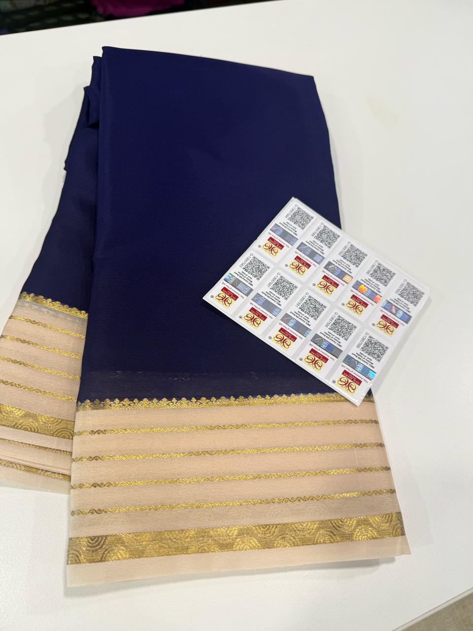 Pure Mysore Crepe Silk Saree
