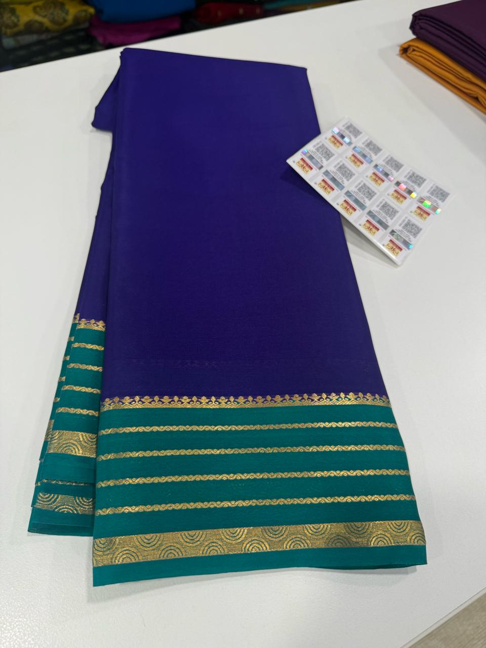 Pure Mysore Crepe Silk Saree