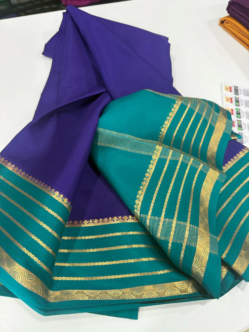 Pure Mysore Crepe Silk Saree