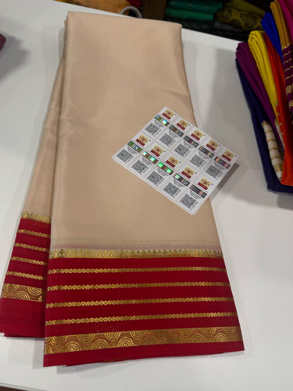 Pure Mysore Crepe Silk Saree