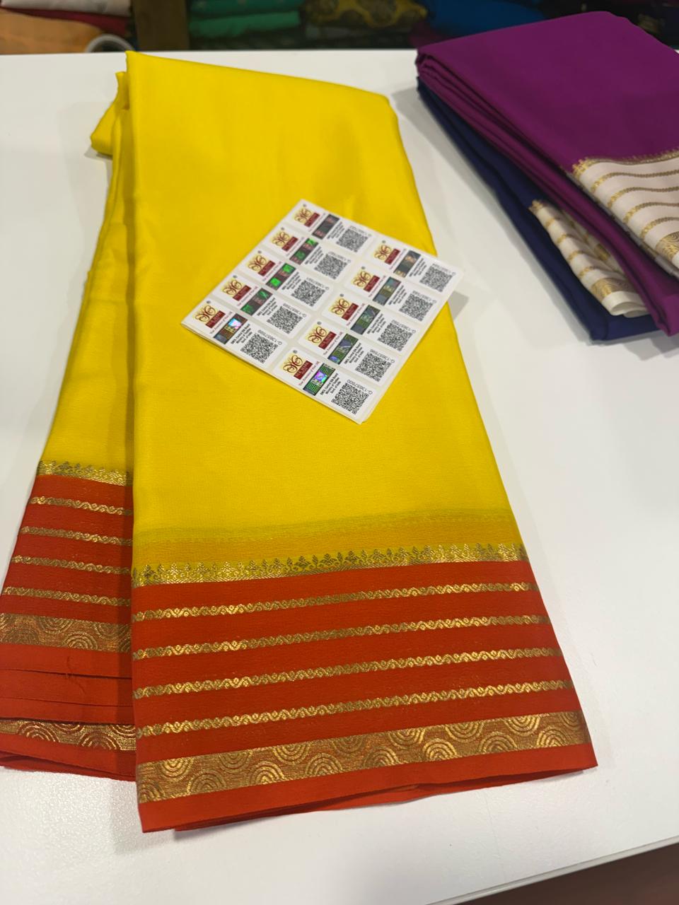Pure Mysore Crepe Silk Saree