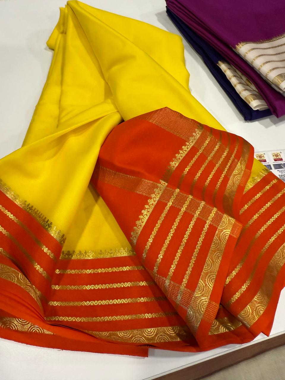 Pure Mysore Crepe Silk Saree