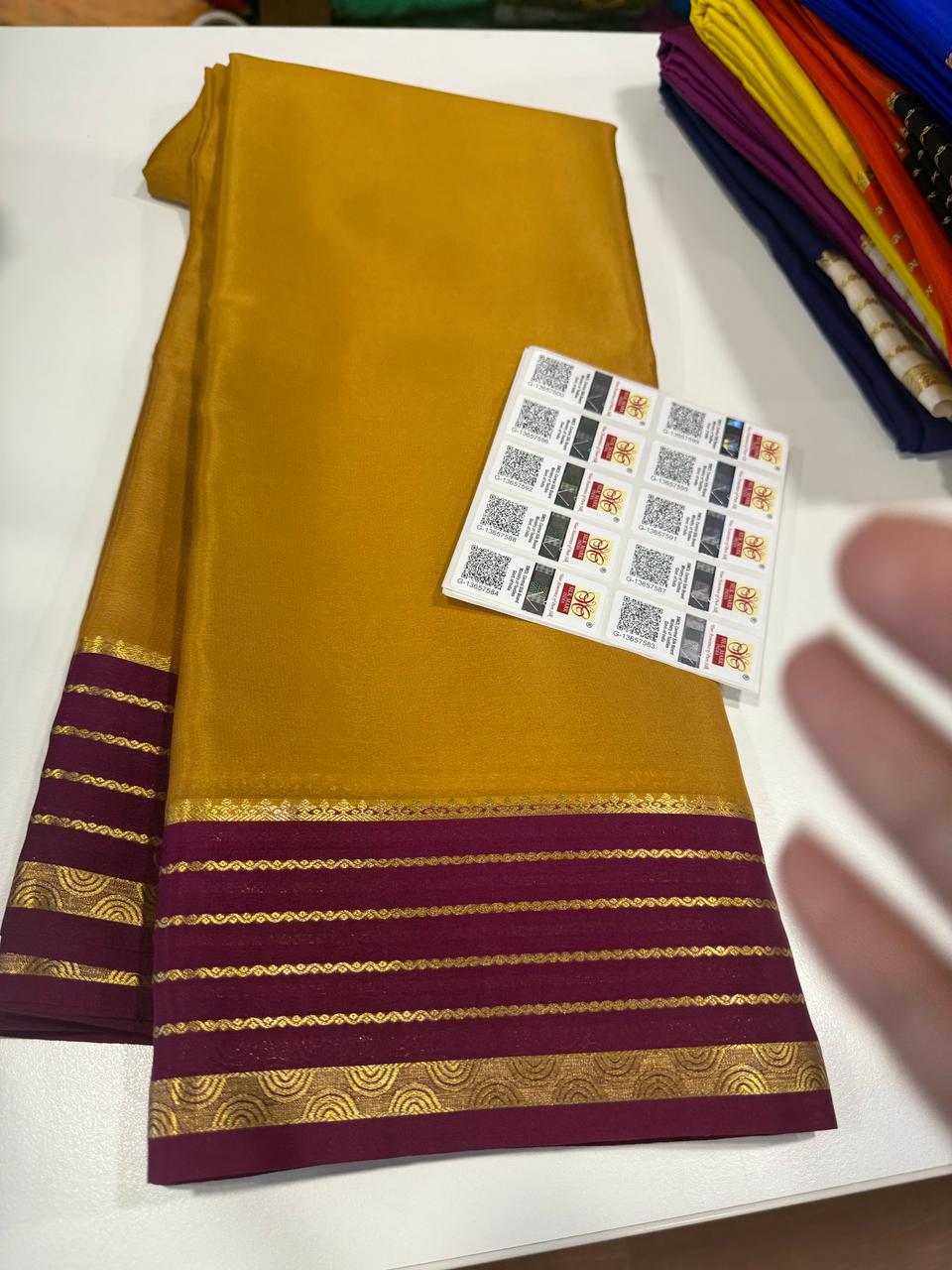 Pure Mysore Crepe Silk Saree