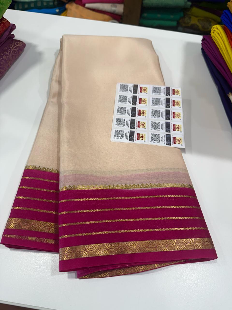 Pure Mysore Crepe Silk Saree