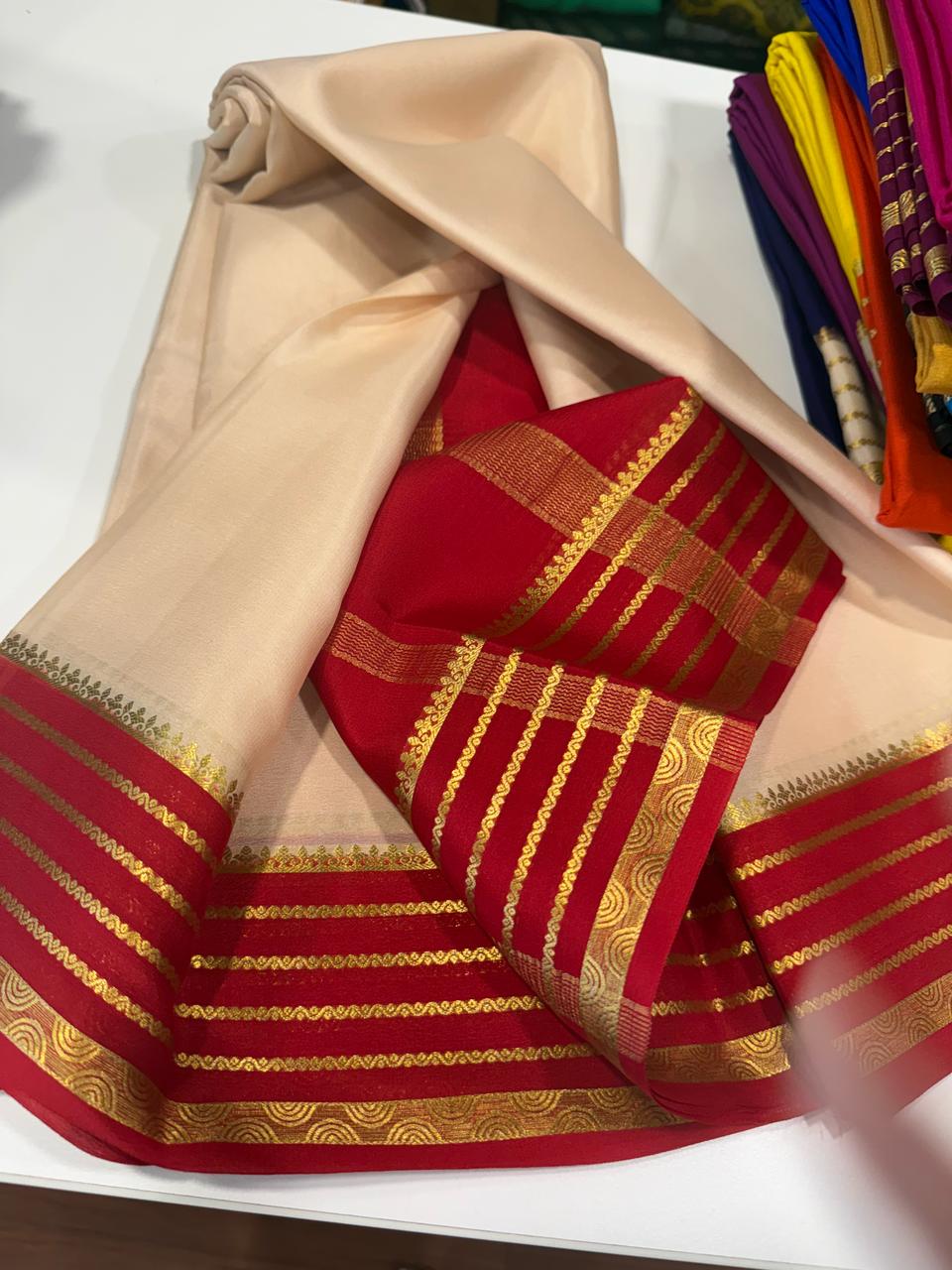 Pure Mysore Crepe Silk Saree