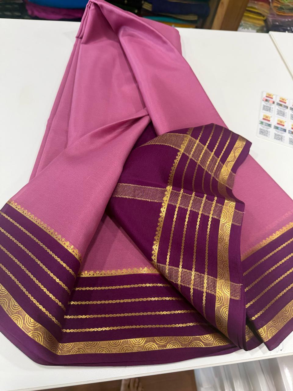 Pure Mysore Crepe Silk Saree