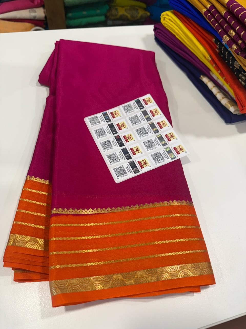 Pure Mysore Crepe Silk Saree