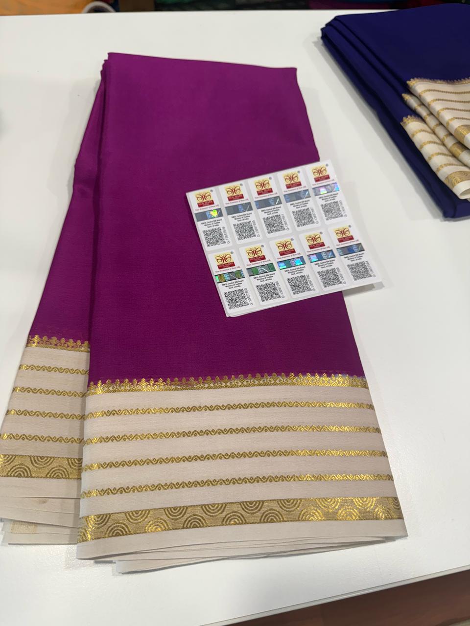 Pure Mysore Crepe Silk Saree