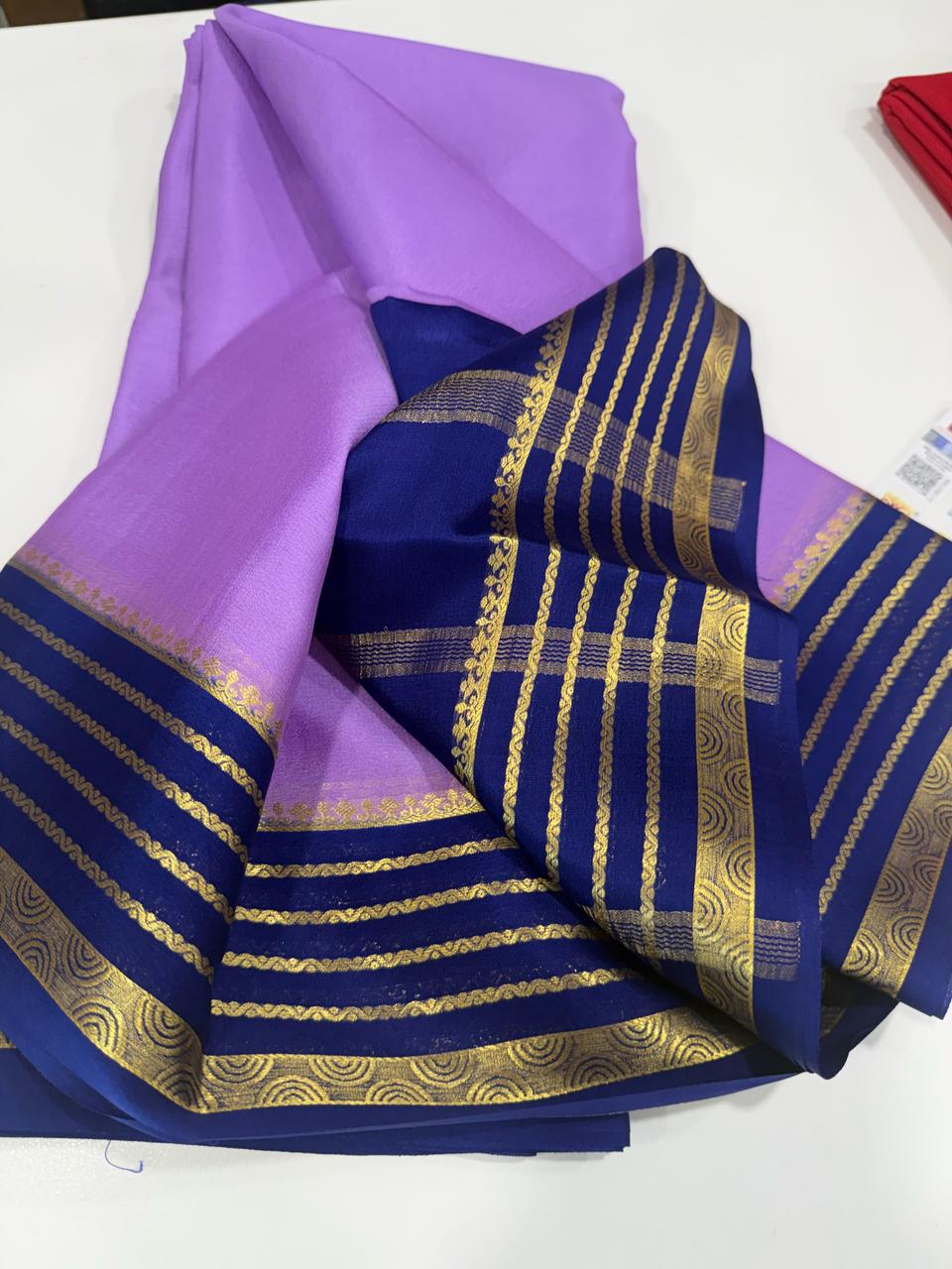 Pure Mysore Crepe Silk Saree