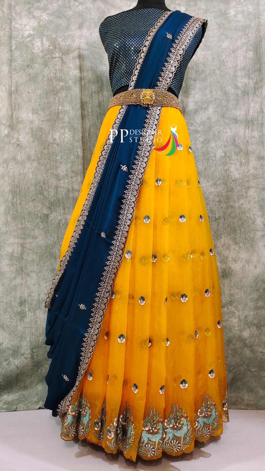 Pure Handloom Banarasi Organza Lehenga Material