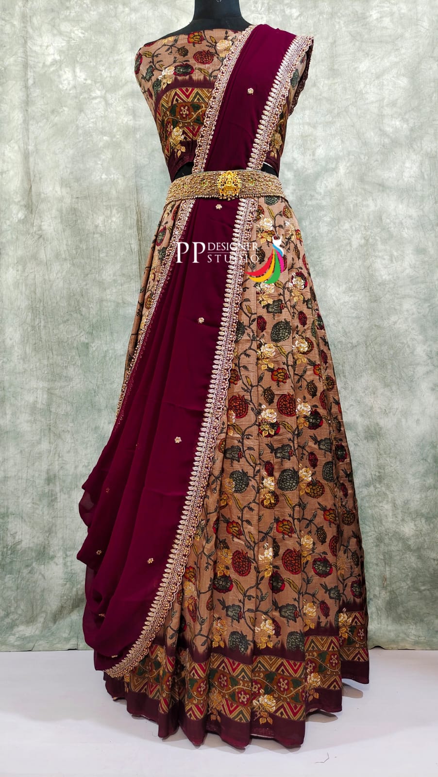 Pure Handloom Dola Silk Lehenga