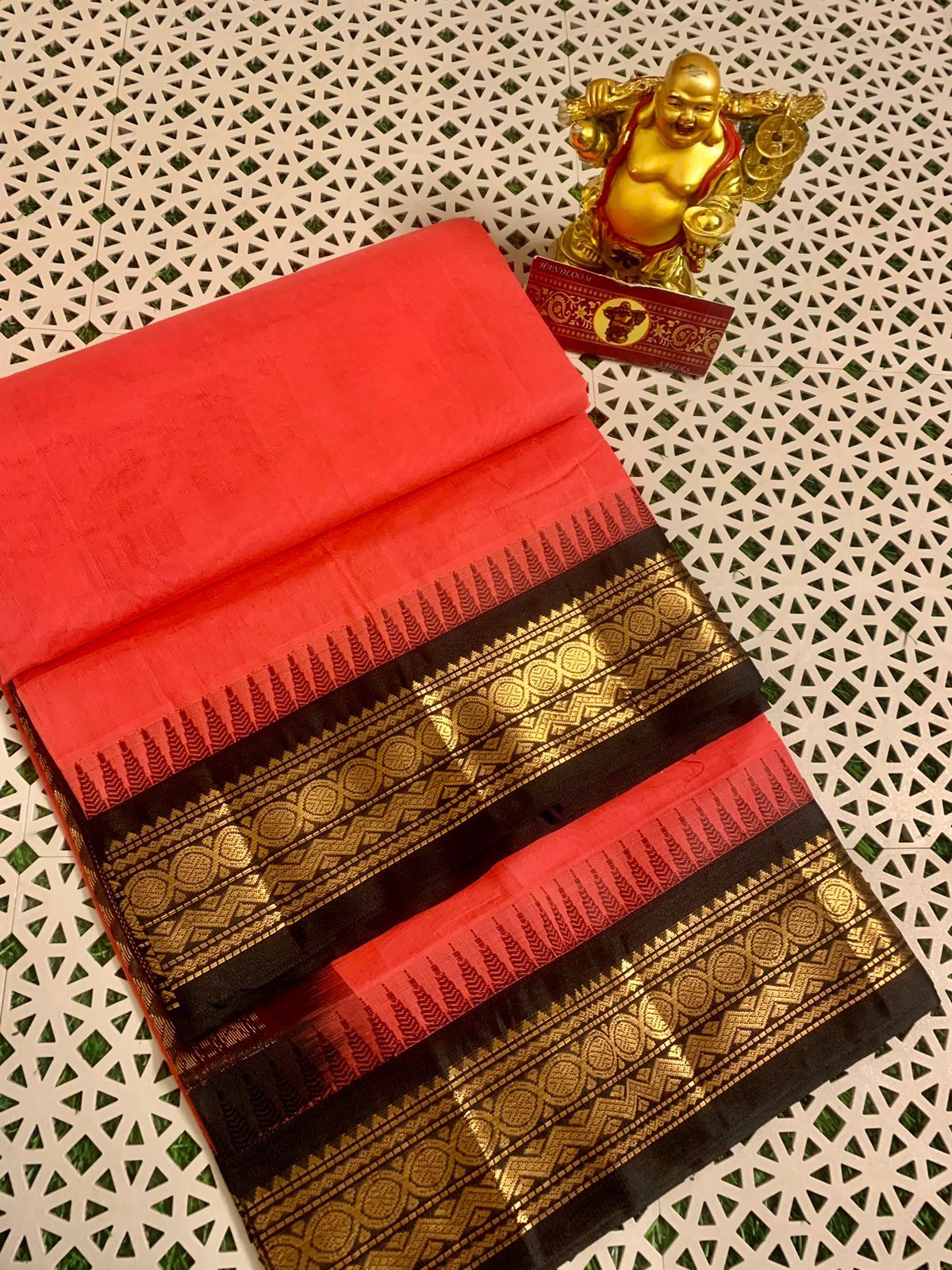 Pure Handloom Gadwal Cotton Saree