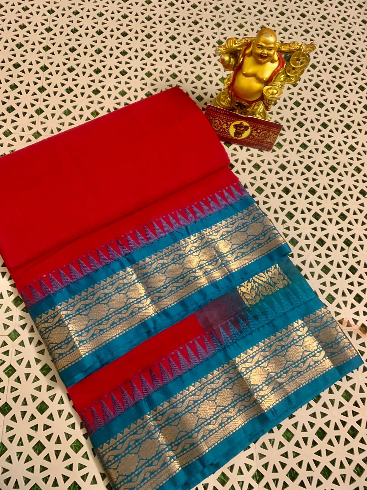 Pure Handloom Gadwal Cotton Saree