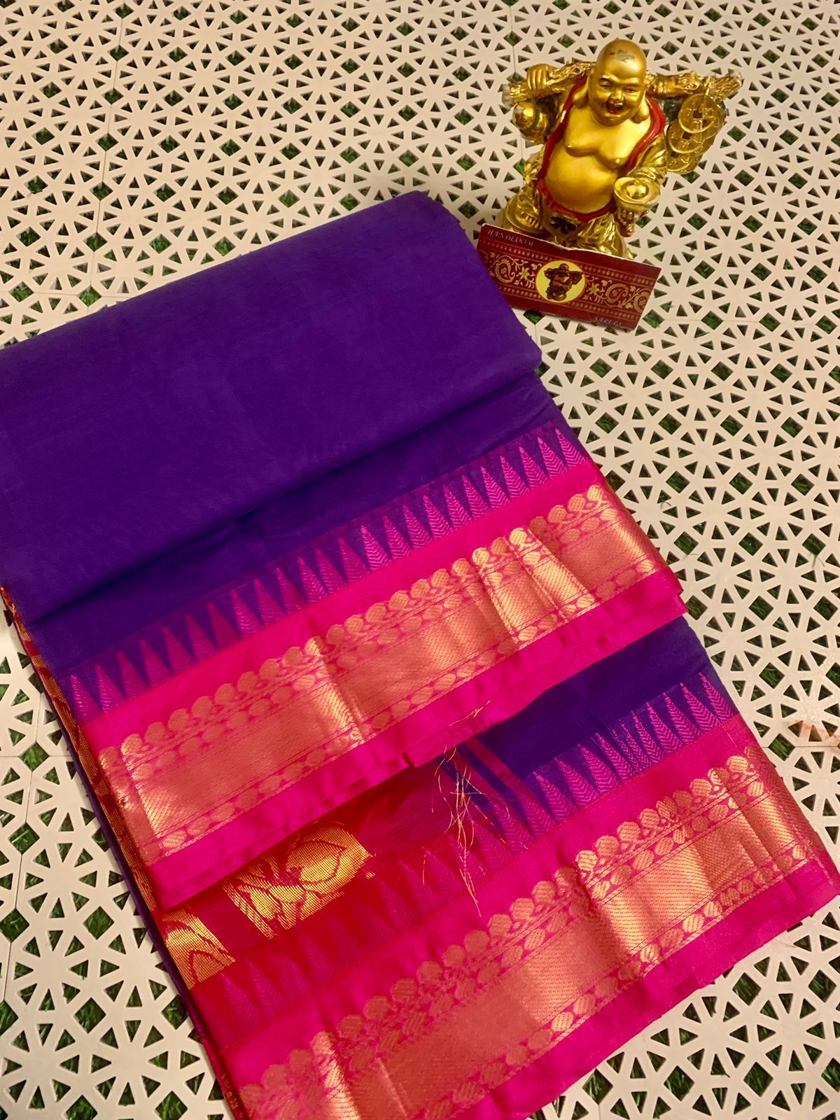 Pure Handloom Gadwal Cotton Saree
