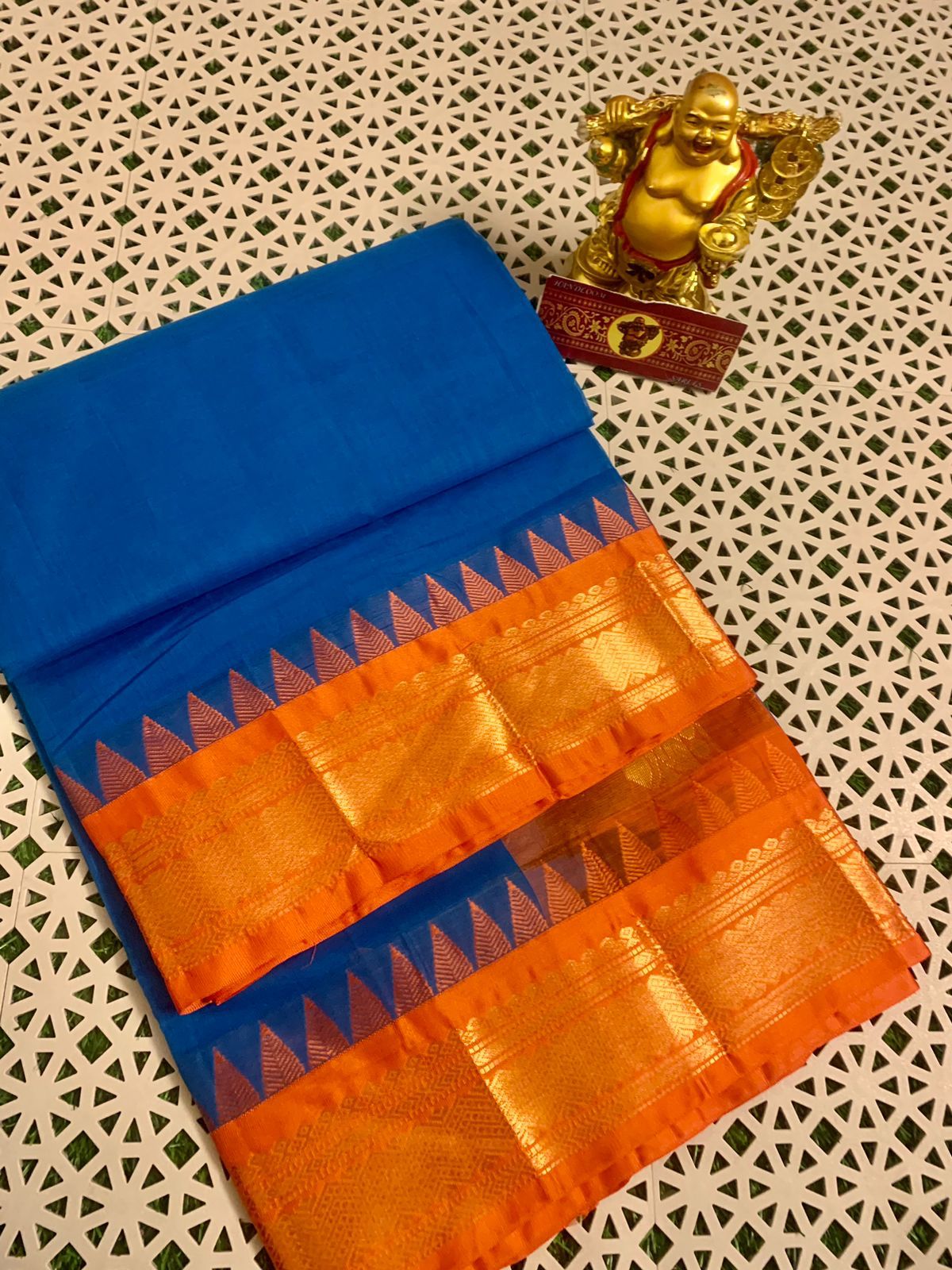 Pure Handloom Gadwal Cotton Saree