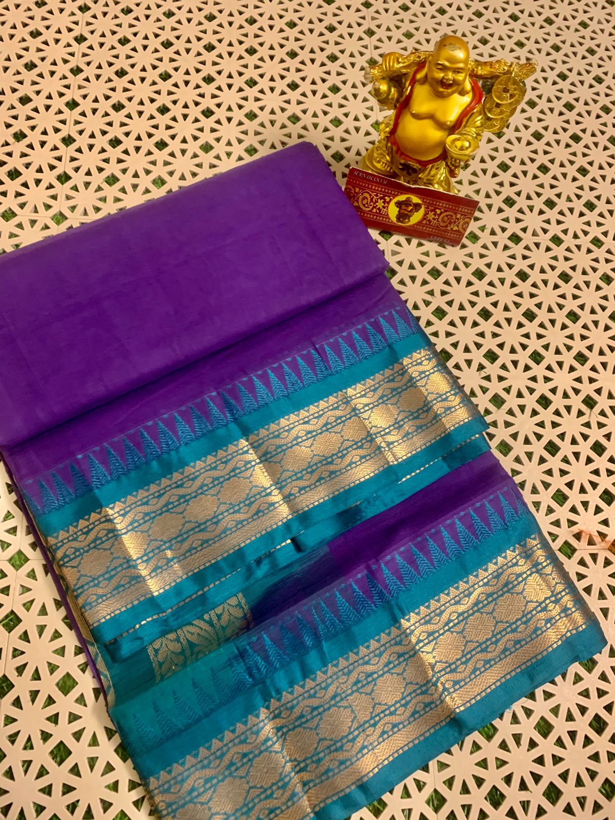 Pure Handloom Gadwal Cotton Saree