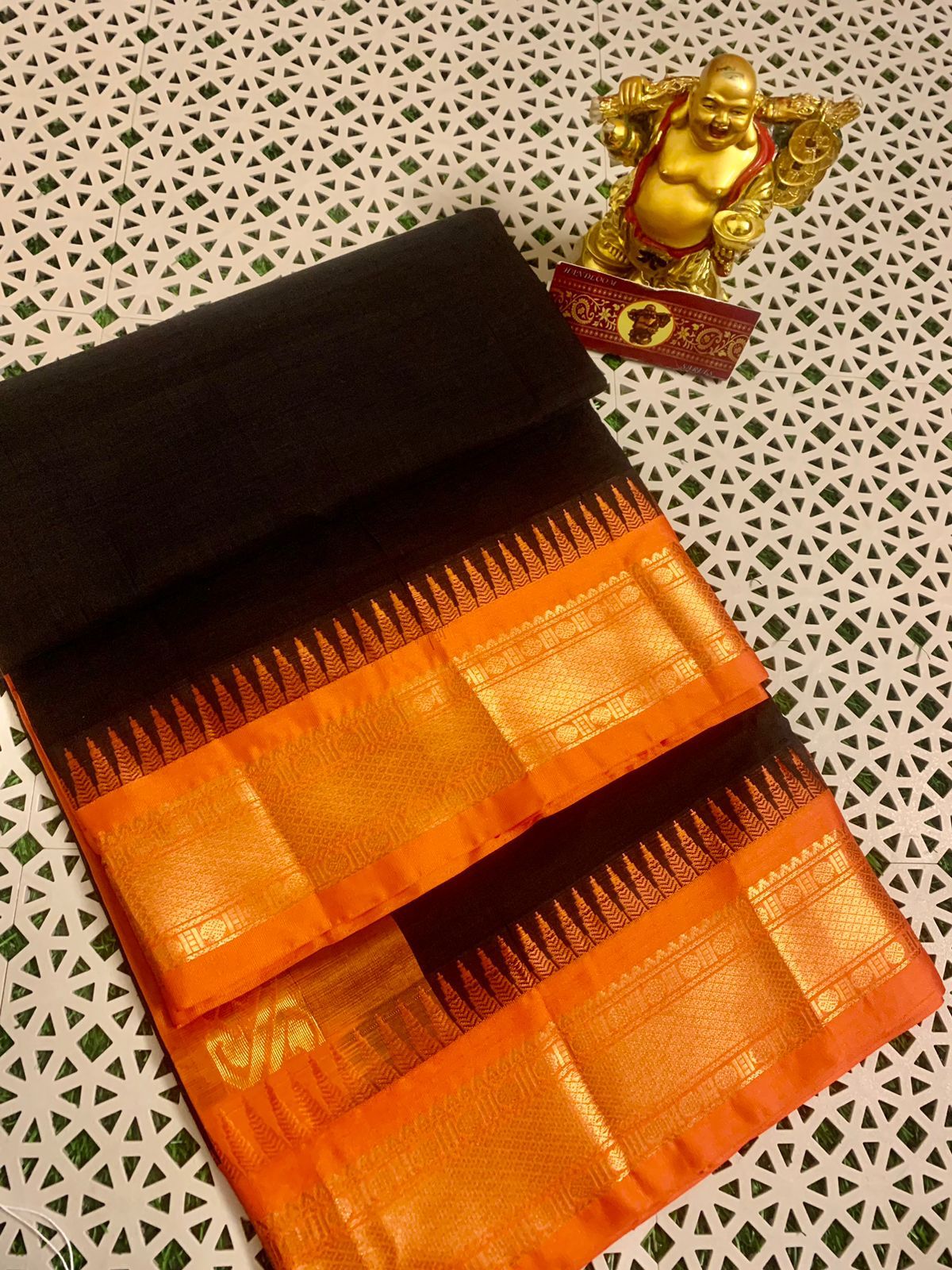 Pure Handloom Gadwal Cotton Saree