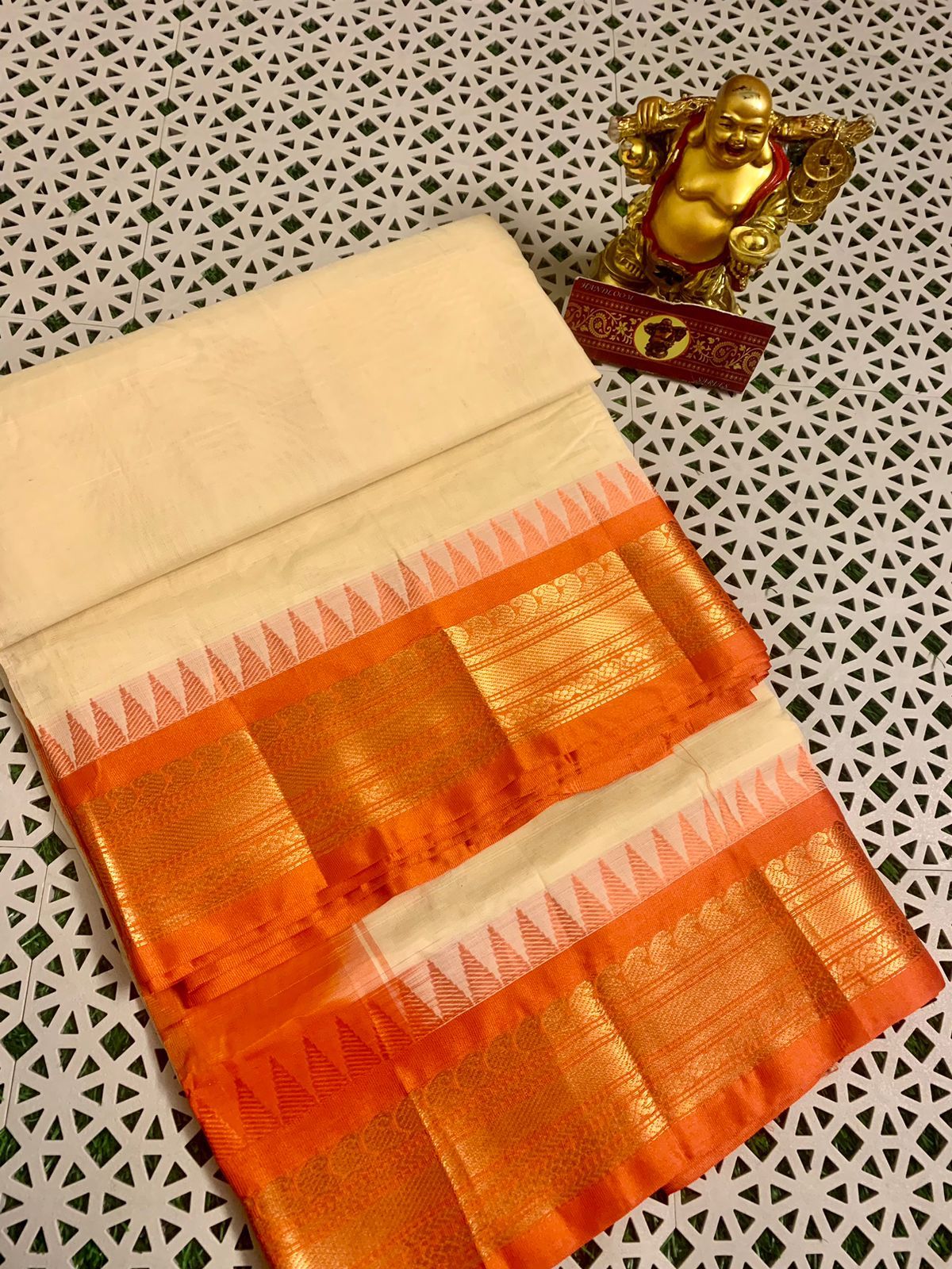 Pure Handloom Gadwal Cotton Saree