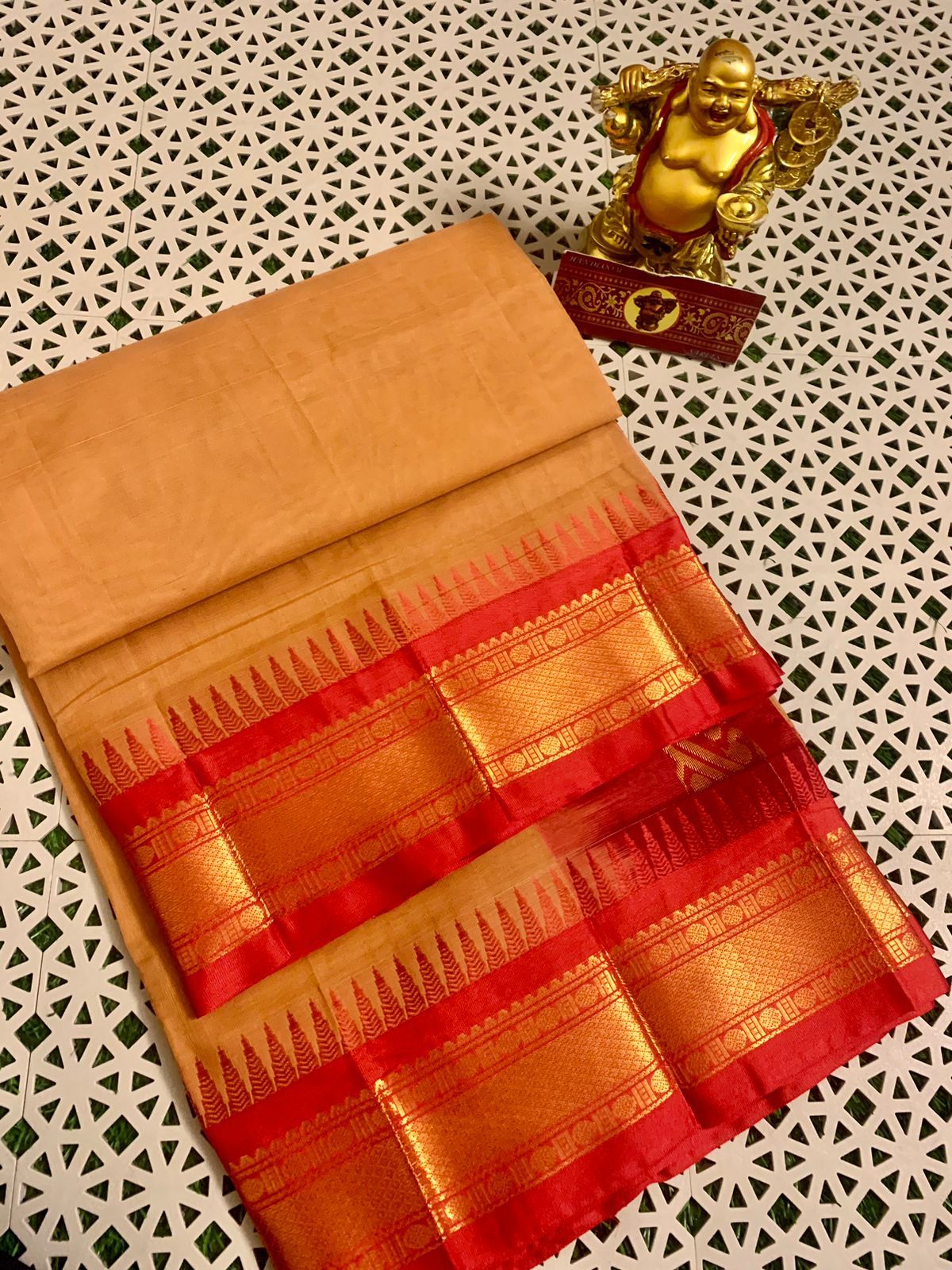 Pure Handloom Gadwal Cotton Saree