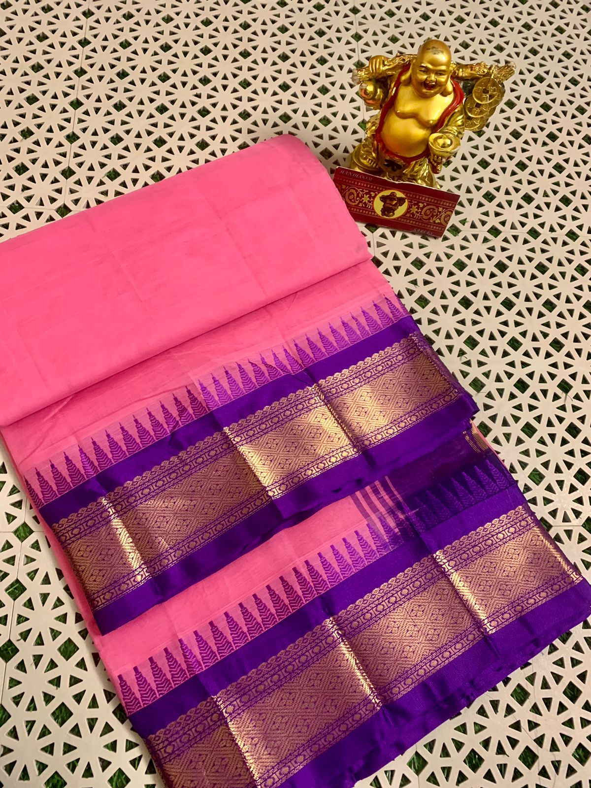 Pure Handloom Gadwal Cotton Saree