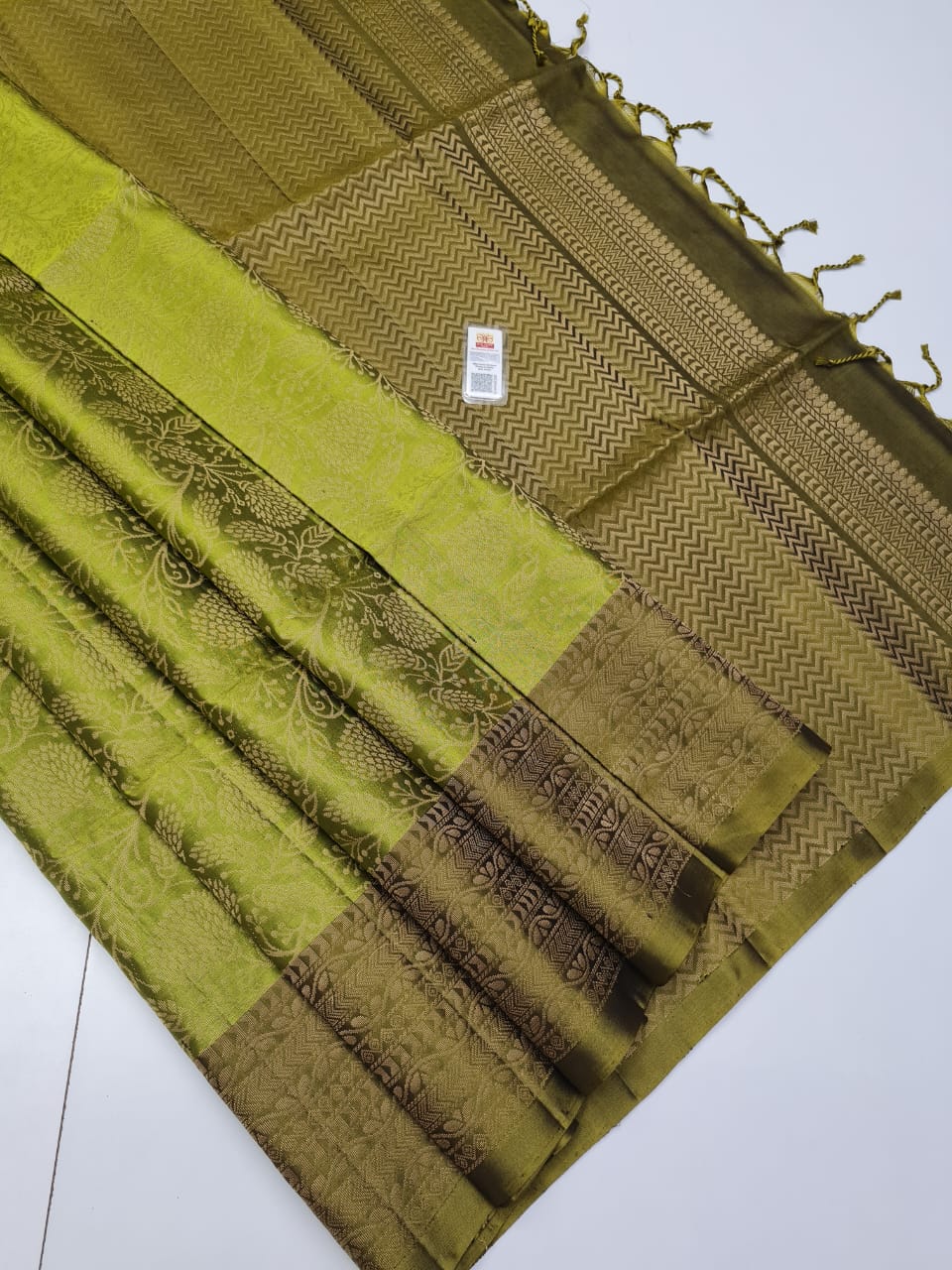 Pure Handloom Kanchipuram Bridal Jacquard Soft Silk Saree