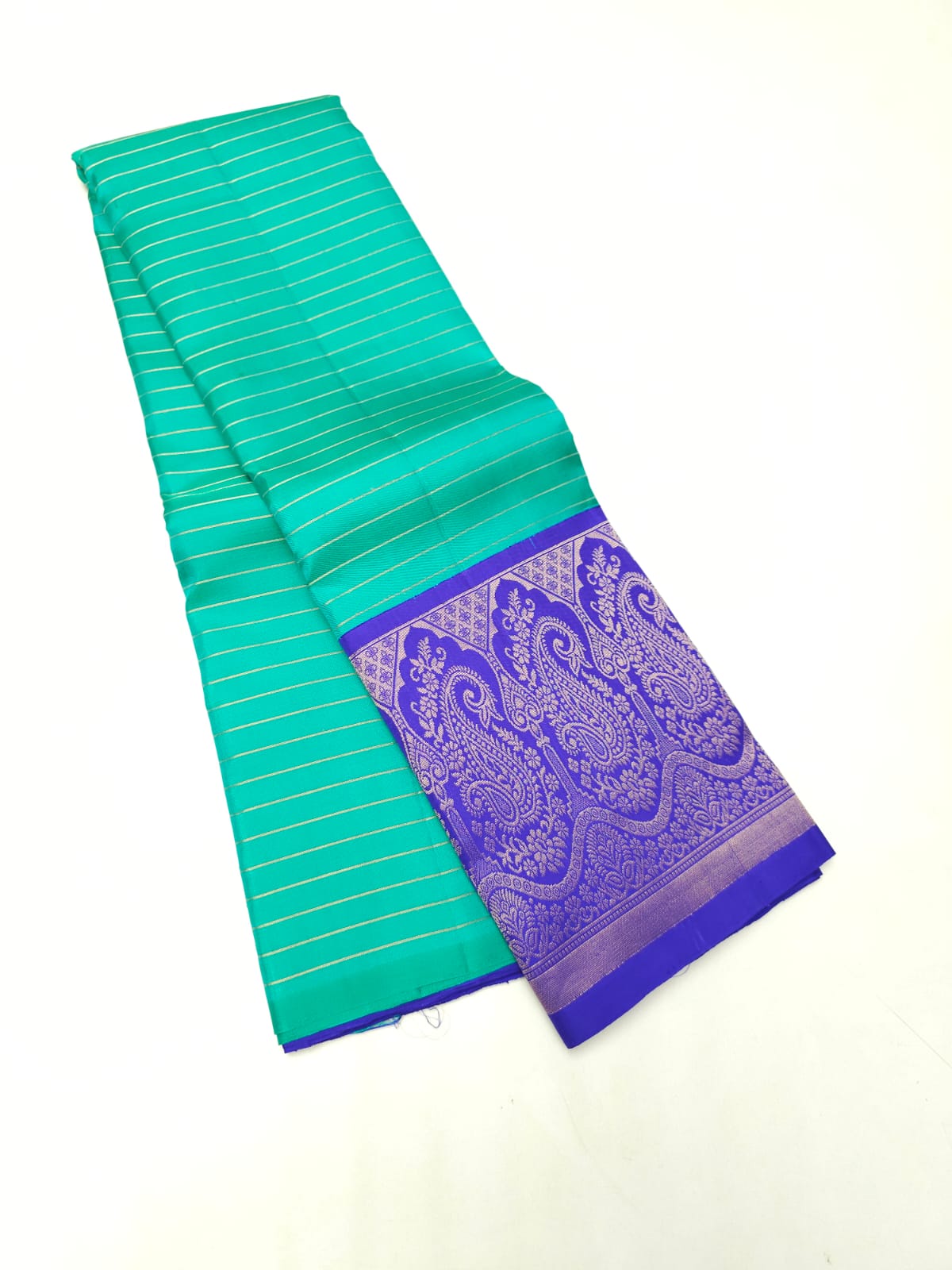 Pure Handloom Kanchipuram Korvai Silk Saree
