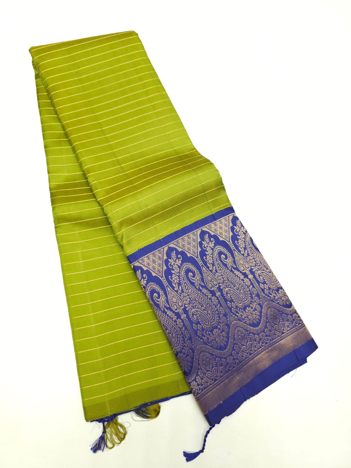 Pure Handloom Kanchipuram Korvai Silk Saree