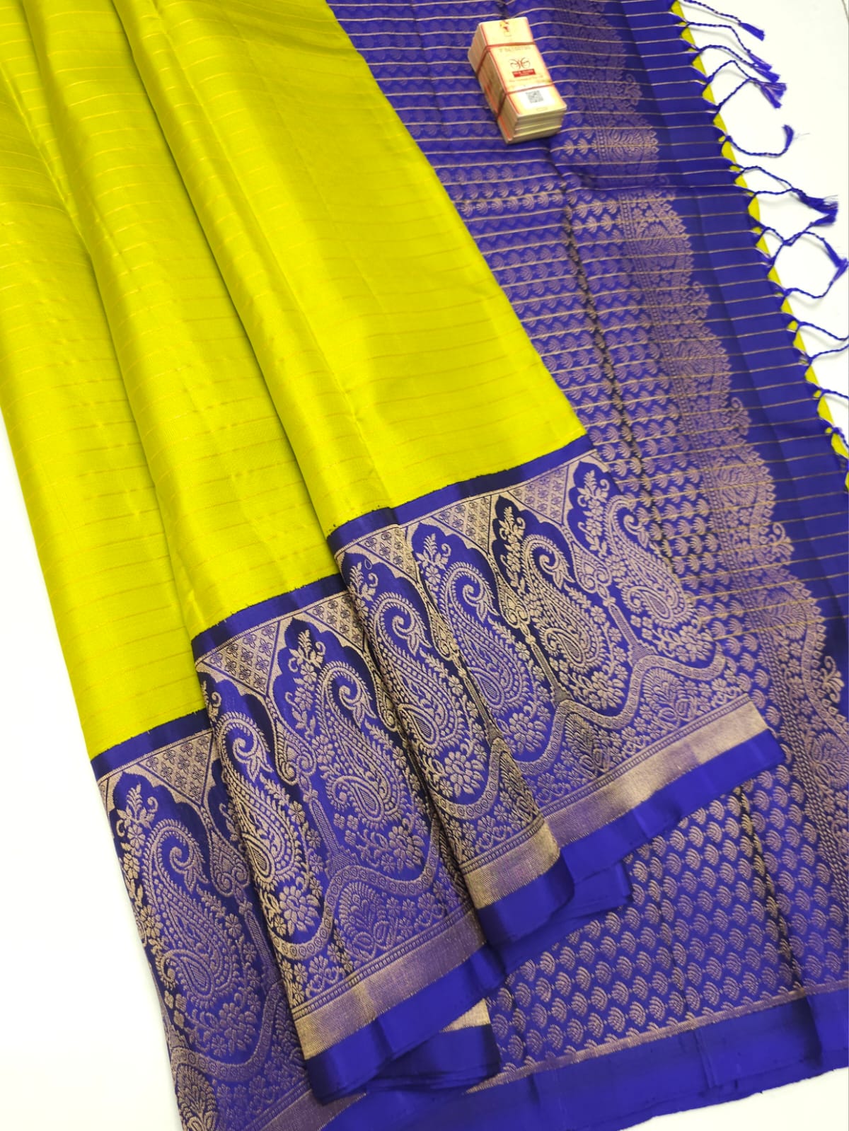 Pure Handloom Kanchipuram Korvai Silk Saree
