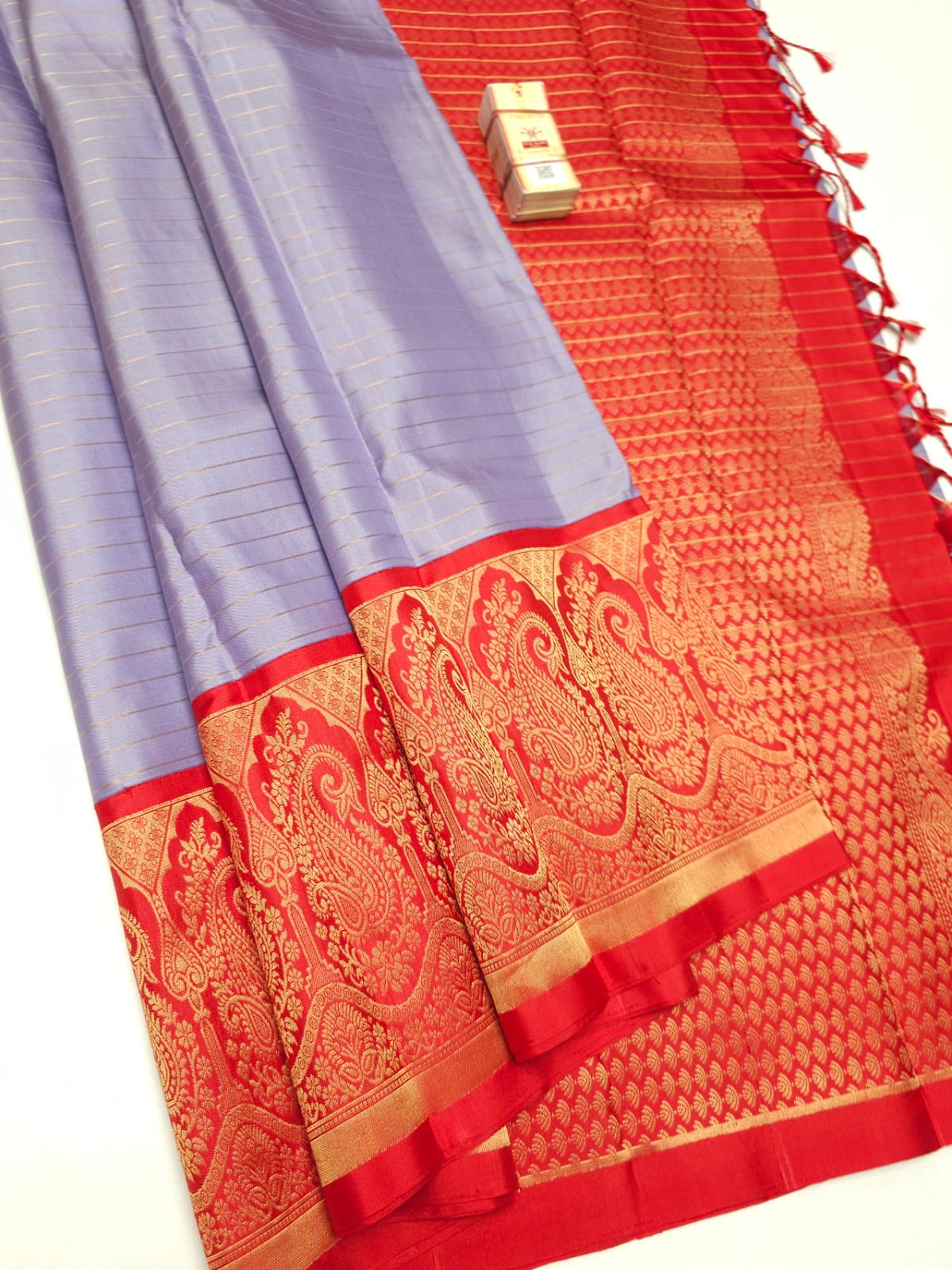 Pure Handloom Kanchipuram Korvai Silk Saree