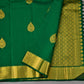 Pure Handloom Kanchipuram Leaf Green Colour Silk Saree