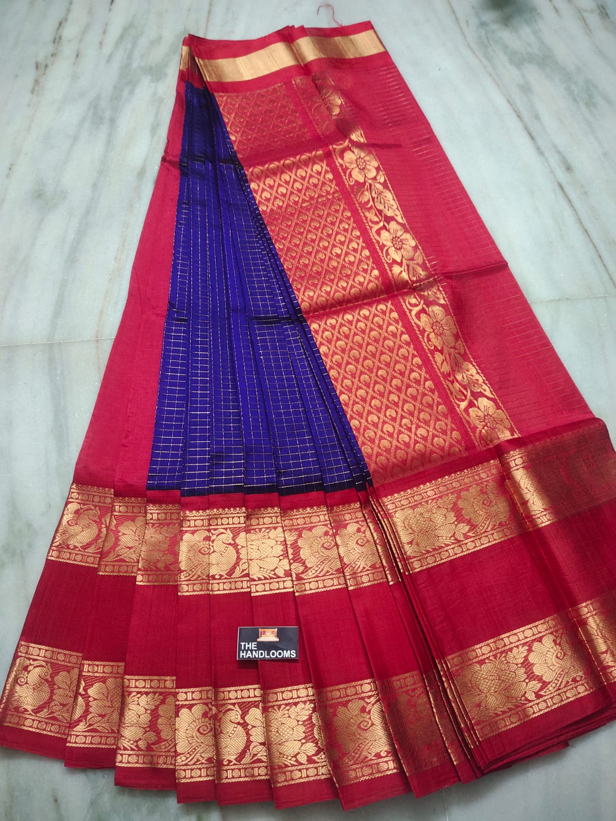 Pure Handloom Mangalagiri Kuppadam Saree