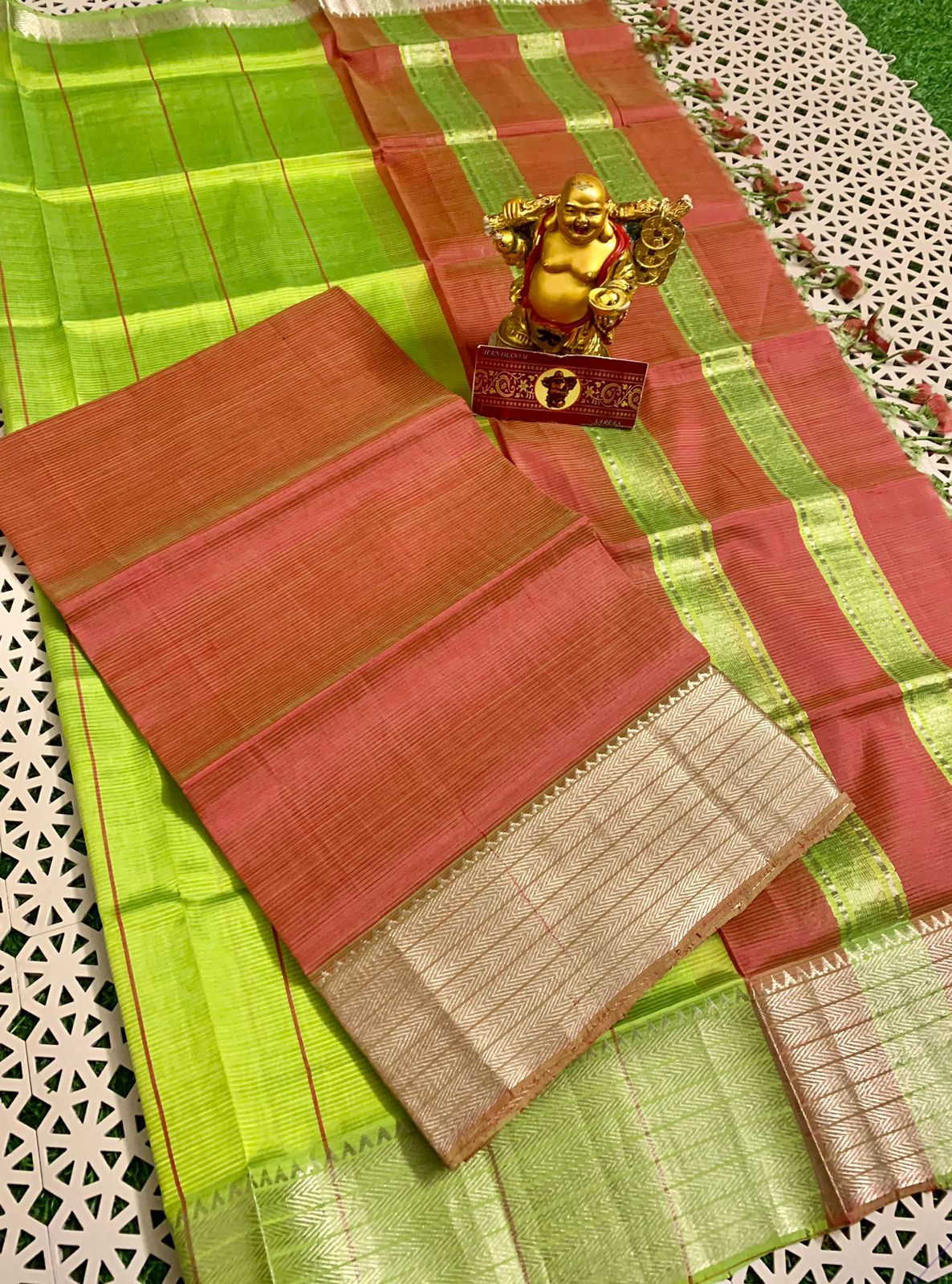 Pure Handloom Mangalagiri Dress Material