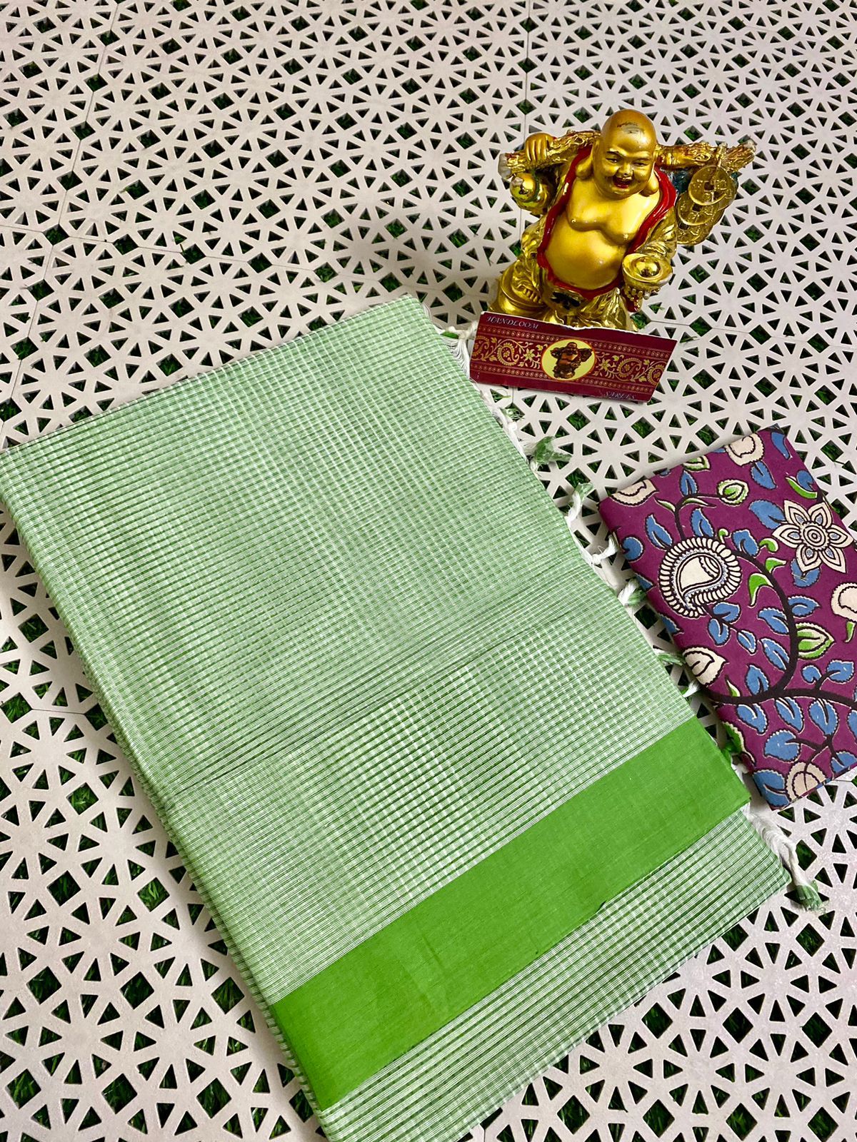 Pure Handloom Mangalgiri Soft and Light Cotton Saree