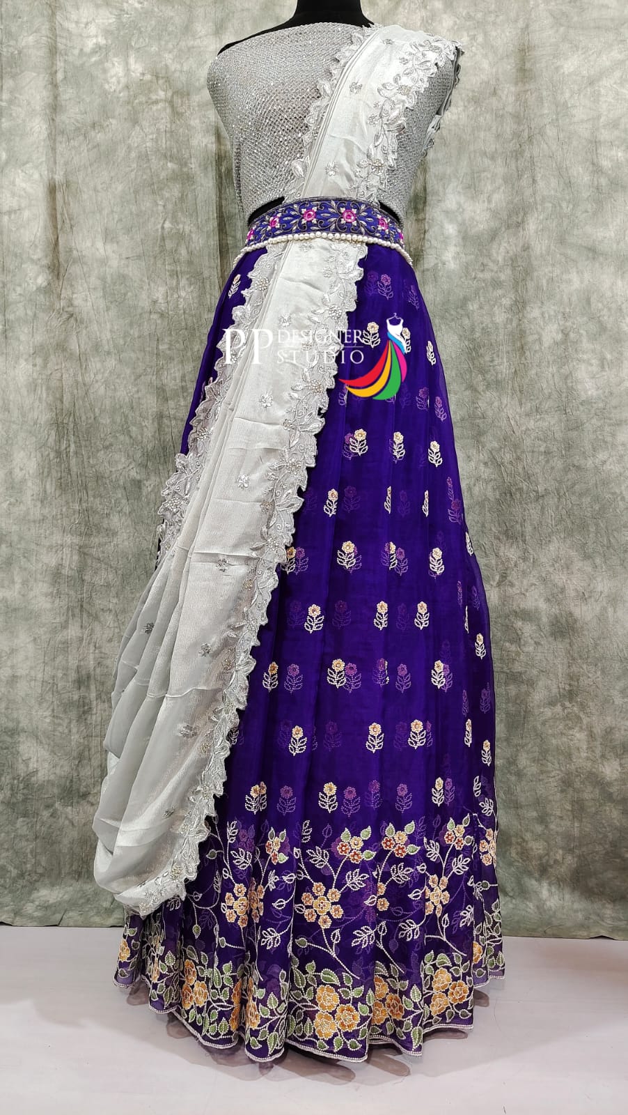 Pure Handloom Organza Lehenga
