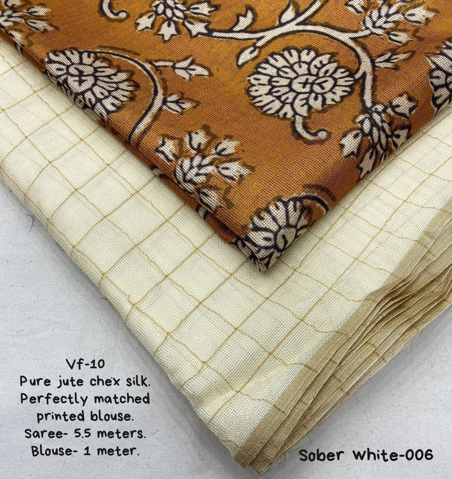 Pure jute silk saree