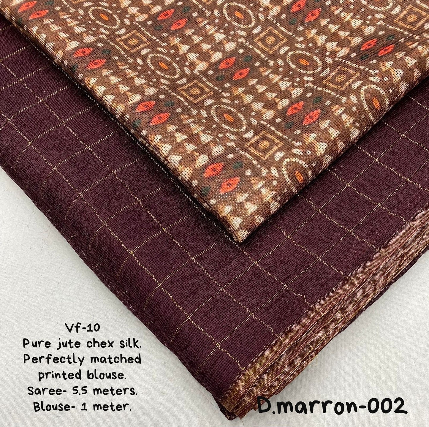 Pure jute silk saree