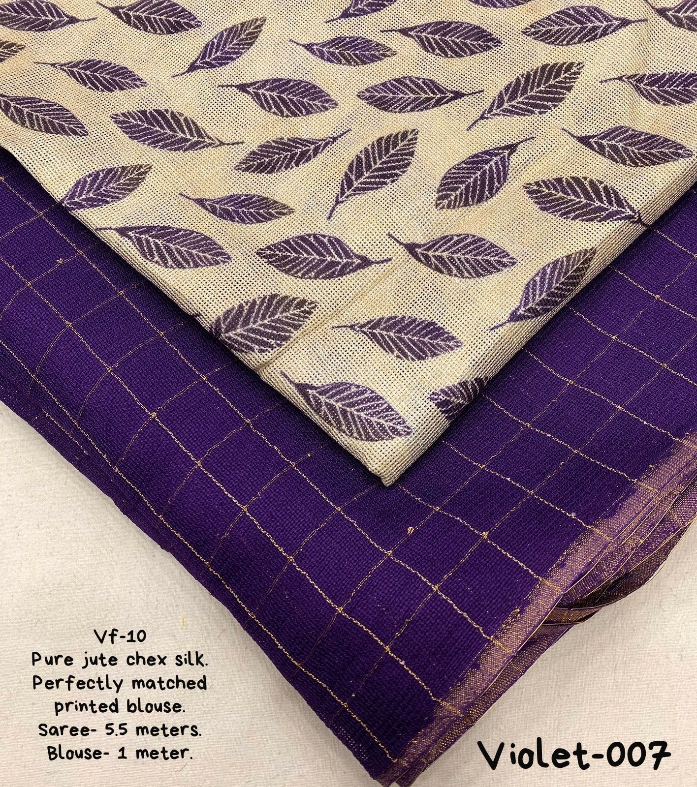 Pure jute silk saree