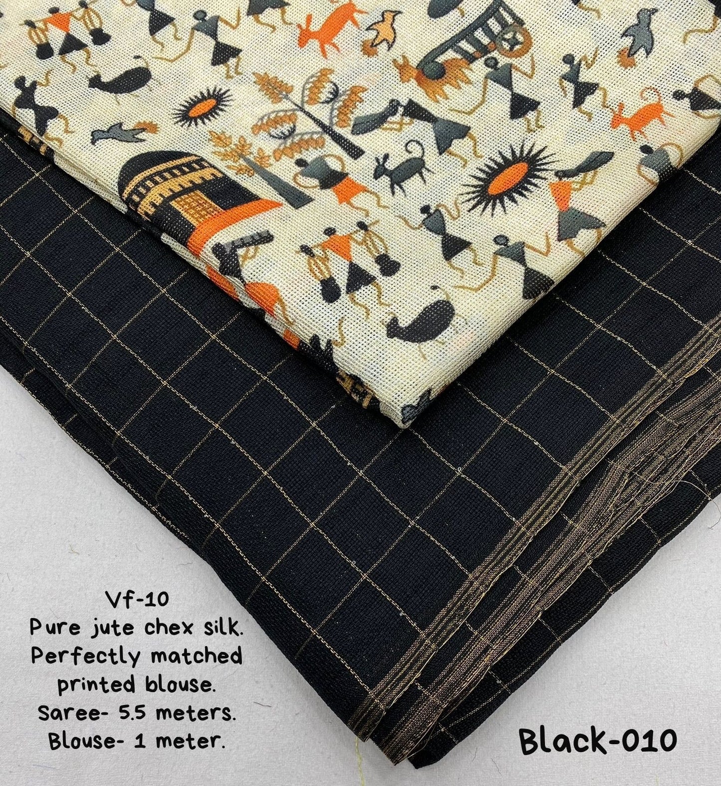Pure jute silk saree