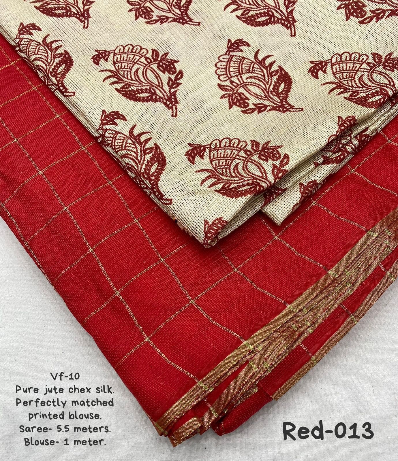 Pure jute silk saree