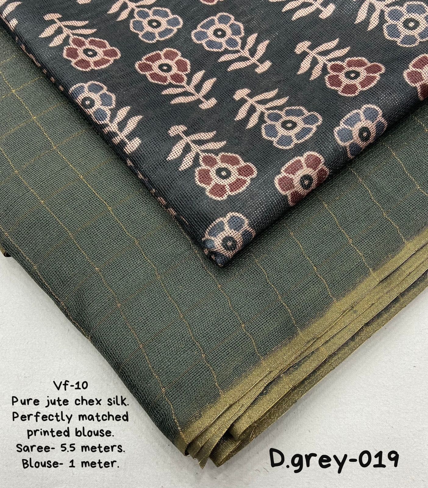 Pure jute silk saree