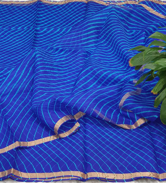 Pure kota silk leheriya saree