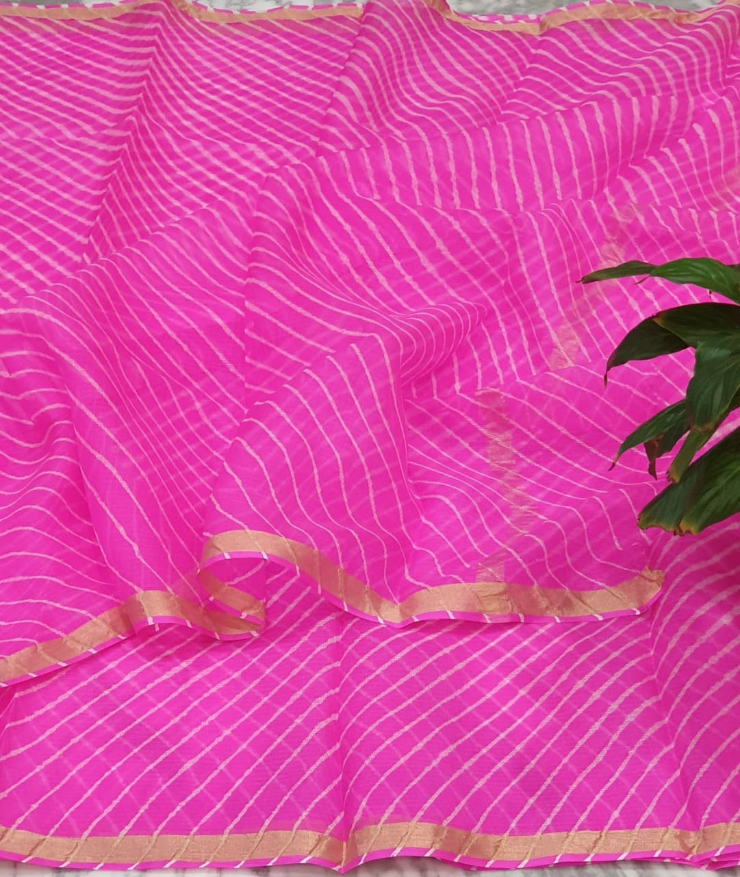 Pure kota silk leheriya saree