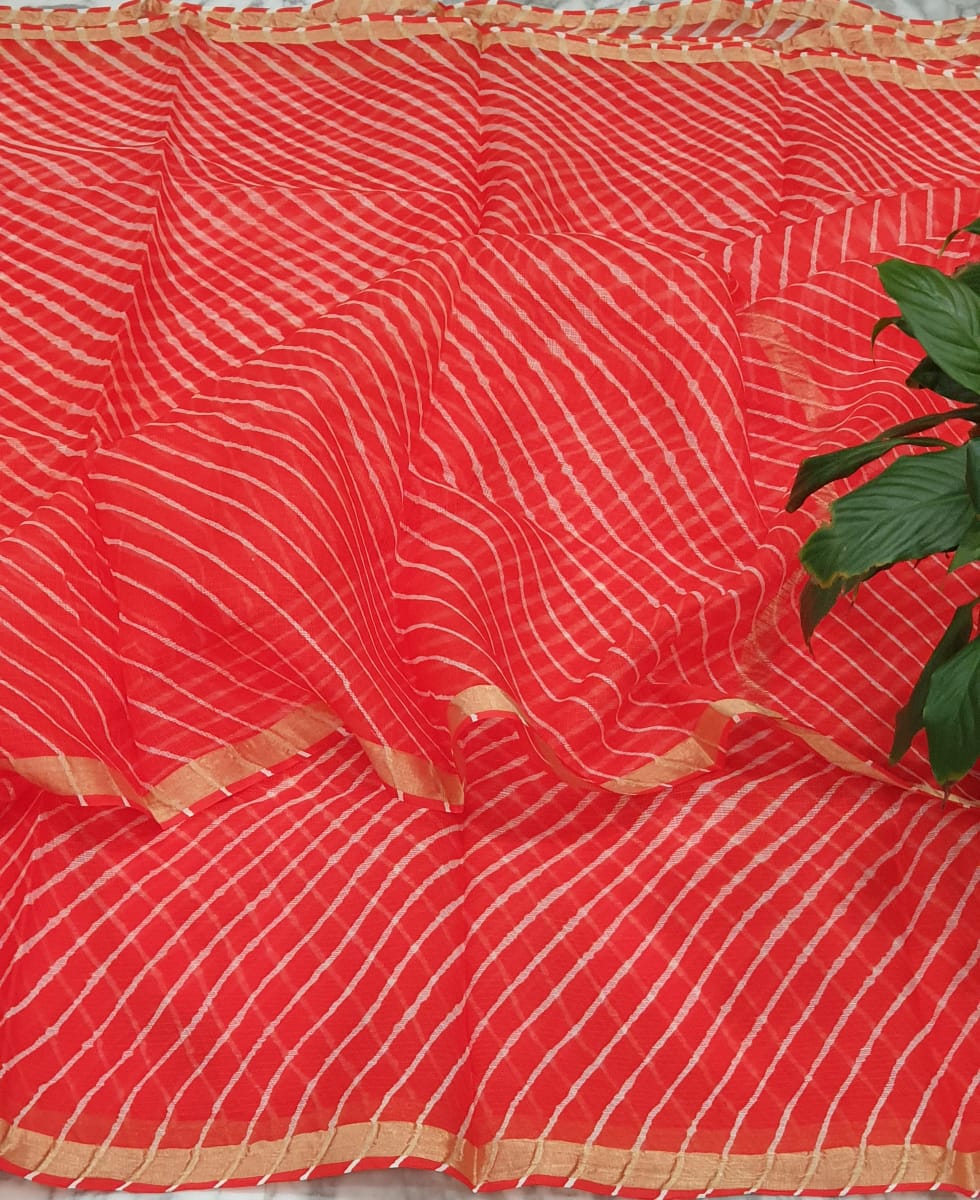 Pure kota silk leheriya saree