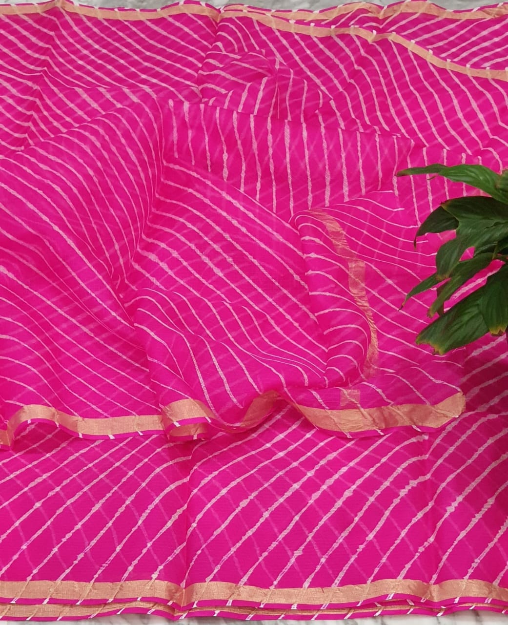 Pure kota silk leheriya saree