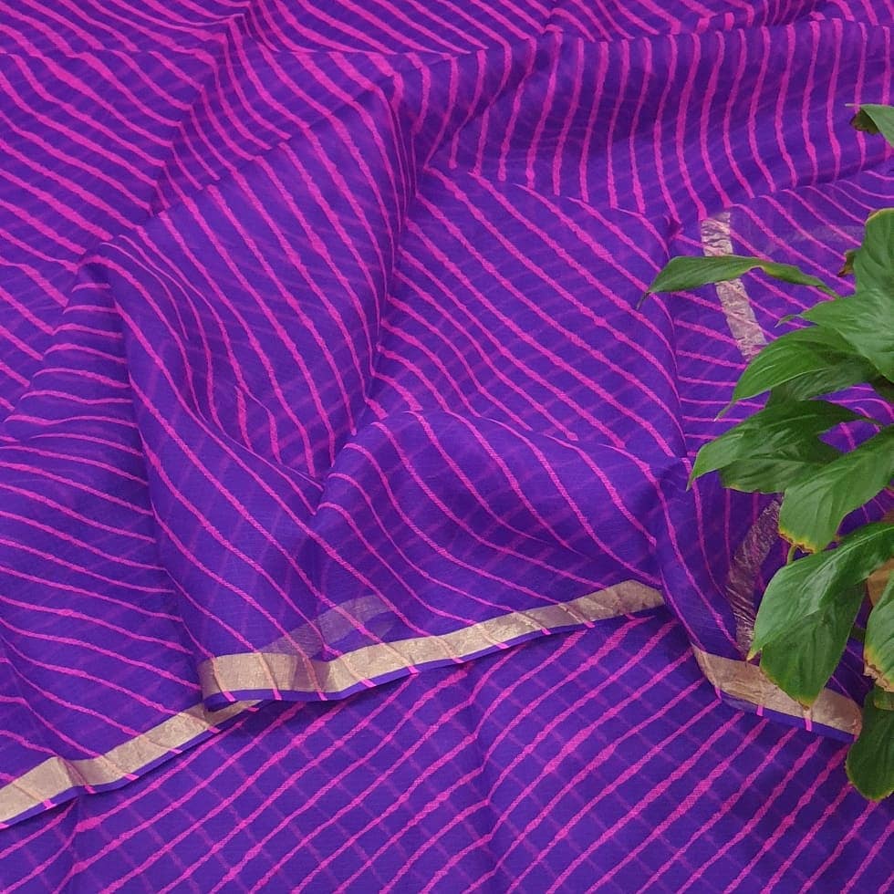 Pure kota silk leheriya saree
