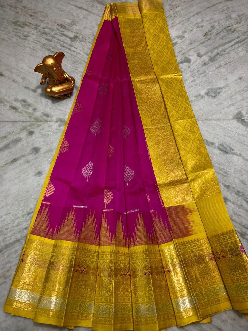 Pure Mangalagiri Kuppadam Pattu Saree