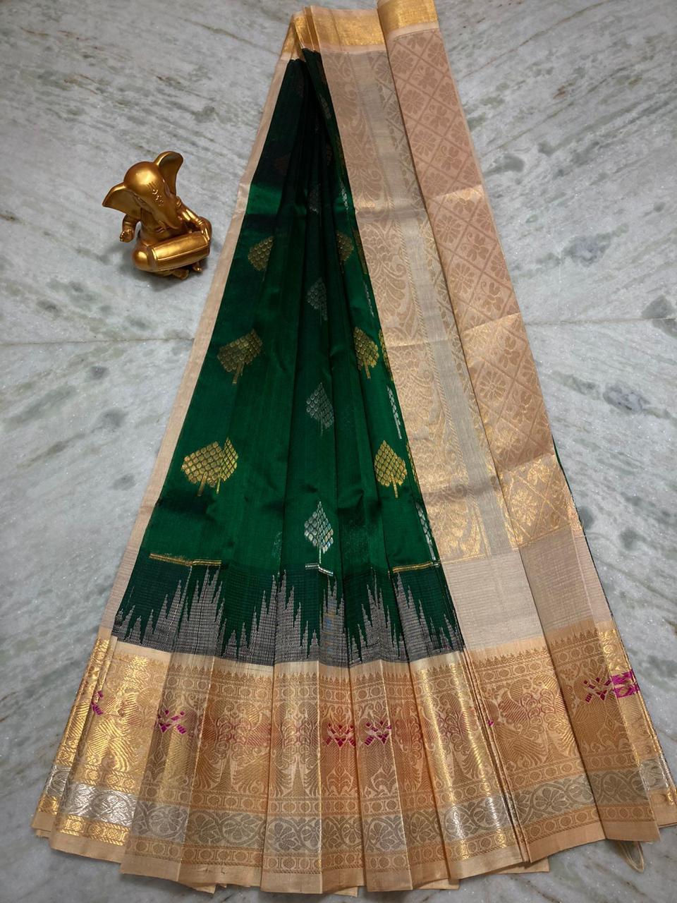 Pure Mangalagiri Kuppadam Pattu Saree